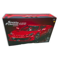 Speed and Furious 458  ,  Model #10304 , 3380 pcs 1:8 Scale Bricks Model Car