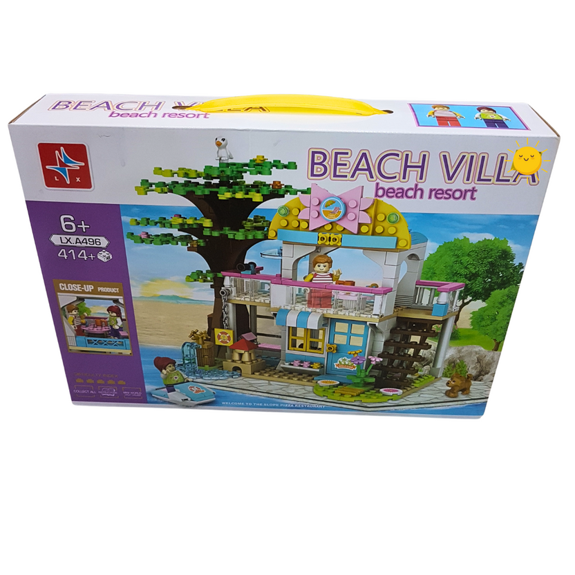 Seaside Dream Beach Villa Building Set - 414 Pieces LX.A496 Main image