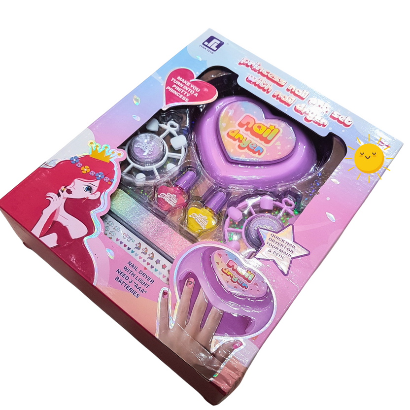 Princess Nail Art Set with Nail Dryer - Perfect Gift for Creative Girls Main image