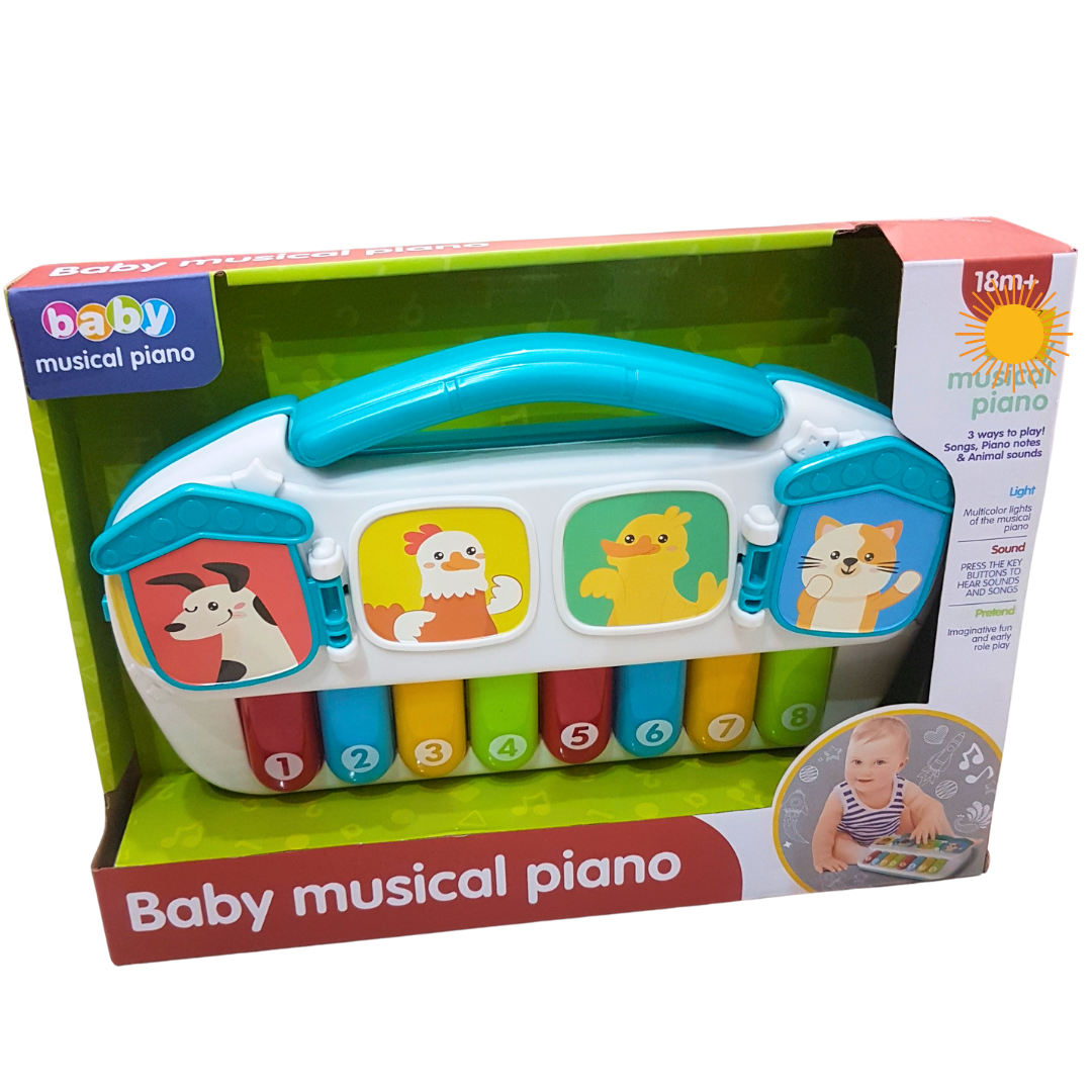 Joyful Melodies Baby Musical Piano - Interactive Learning Toy for Infants & Toddlers
