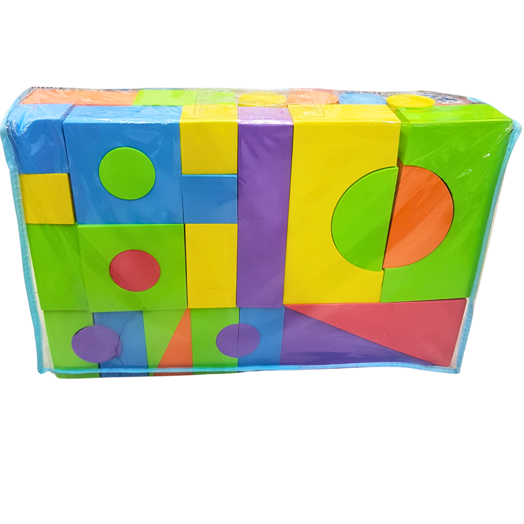 50-Piece Fun Foam Blocks Set – Colorful, Soft Building Blocks for Toddlers and Preschoolers Secondary image