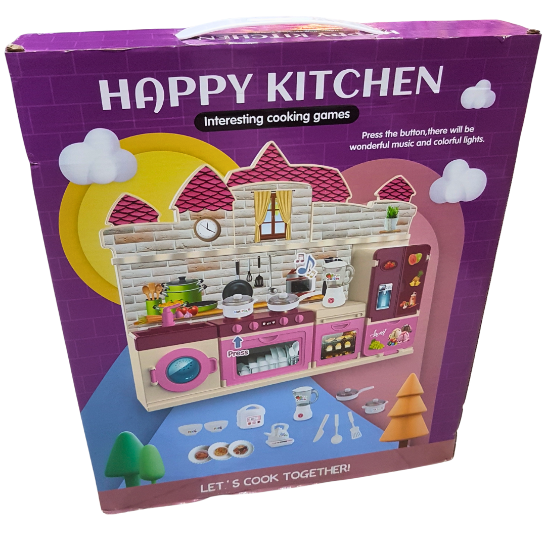 Cheerful Chef's Delight Playset - Creative Cooking Toy for Aspiring Young Cooks