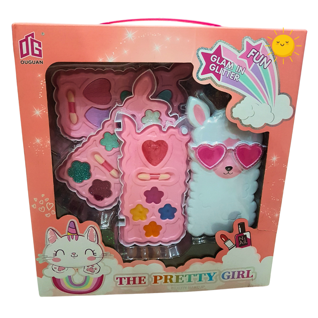 Glam and Glitter: The Pretty Girl Pretend Makeup Set – Sparkling Beauty Toys for Kids