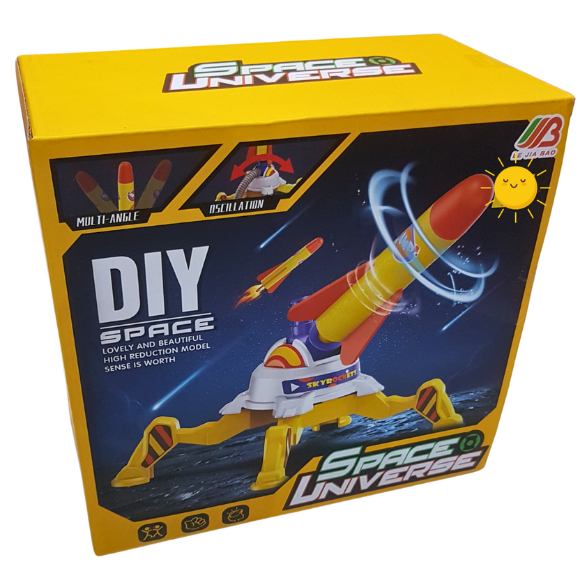 Space Universe DIY Rocket Launcher Toy Set - Creative Assembly Play for Kids 3+ Main image
