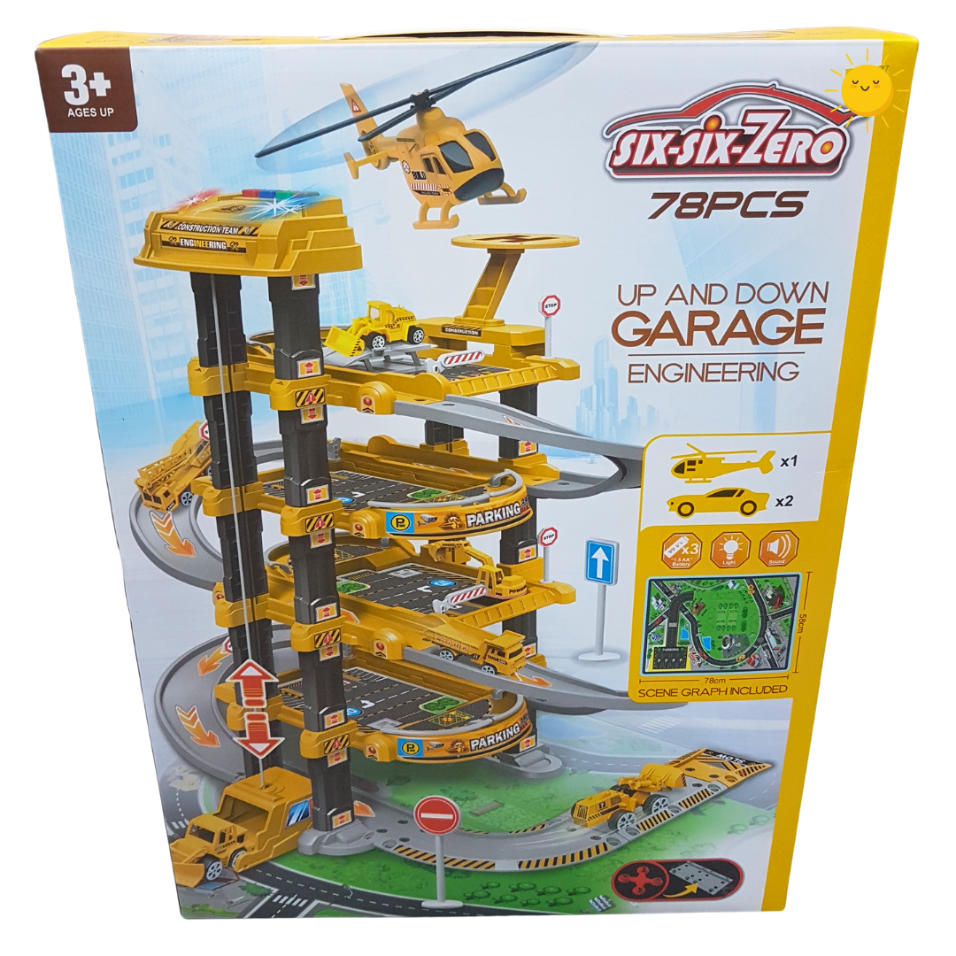 City Construct 26-Piece Parking Lot Playset - Construction-Themed Adventure for Ages 3+ Secondary image