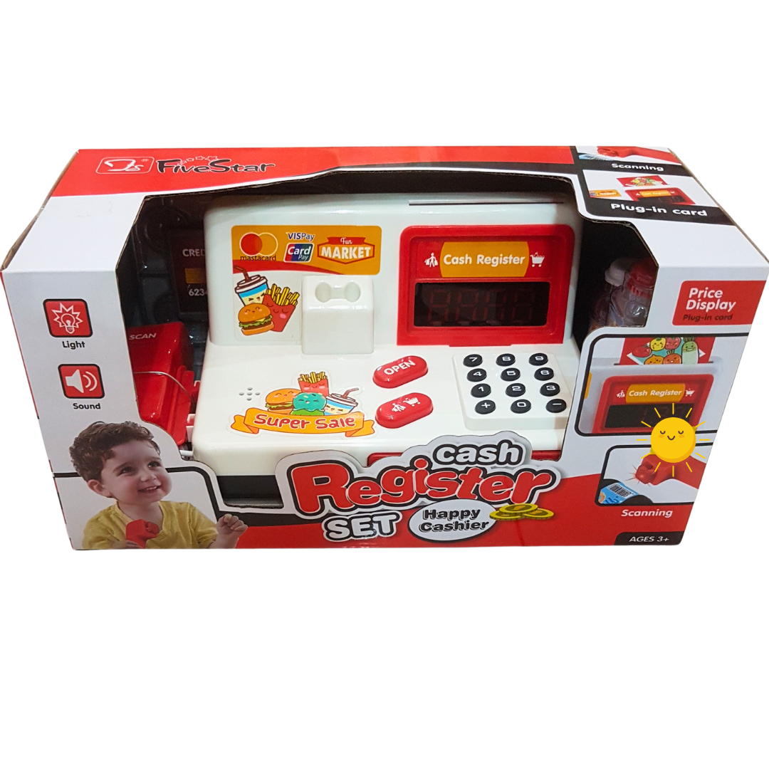 FiveStar Junior Cashier Playset - Educational Toy Cash Register for Aspiring Entrepreneurs