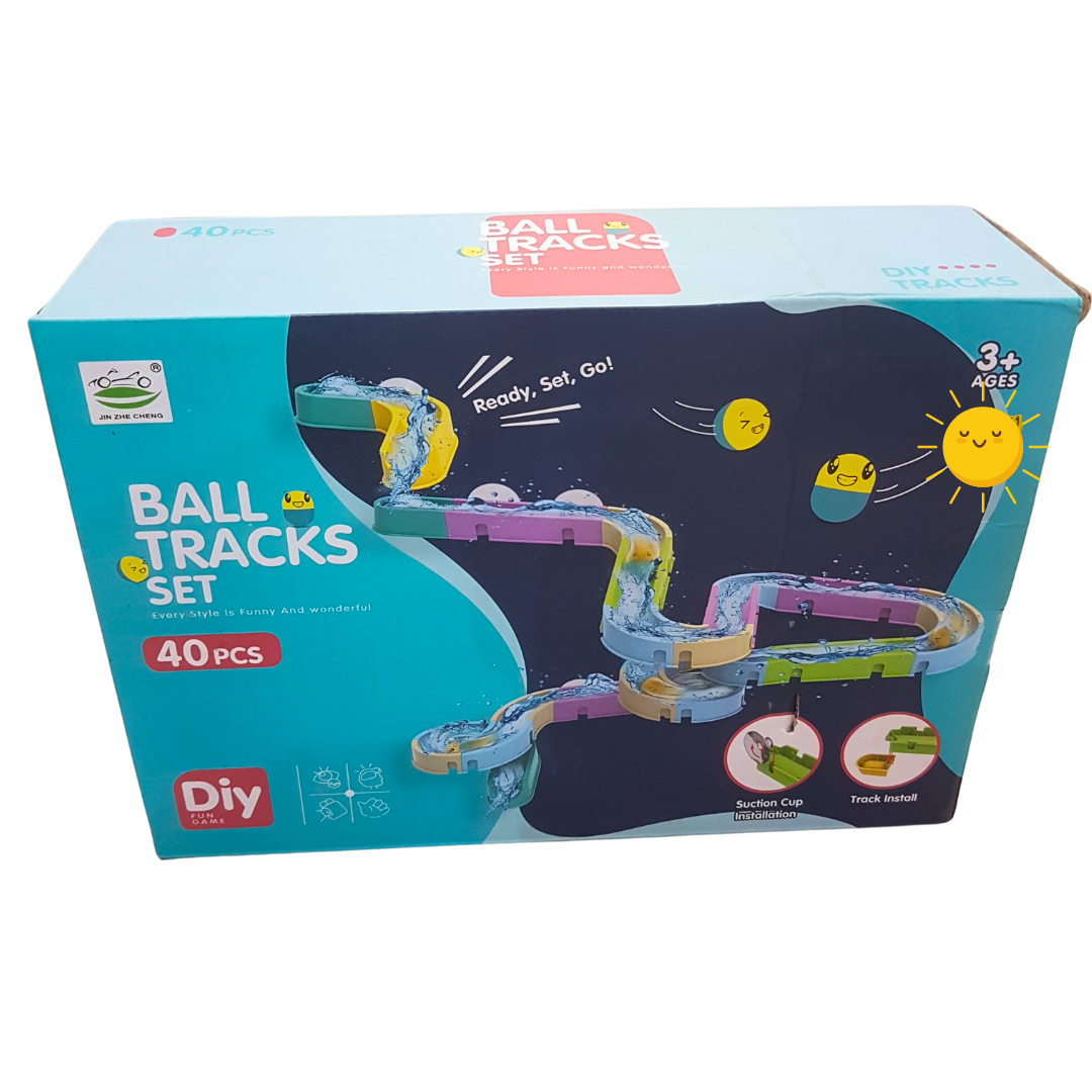 40-Piece Ball Tracks Set - DIY Marble Run for Kids Age 3+ Secondary image