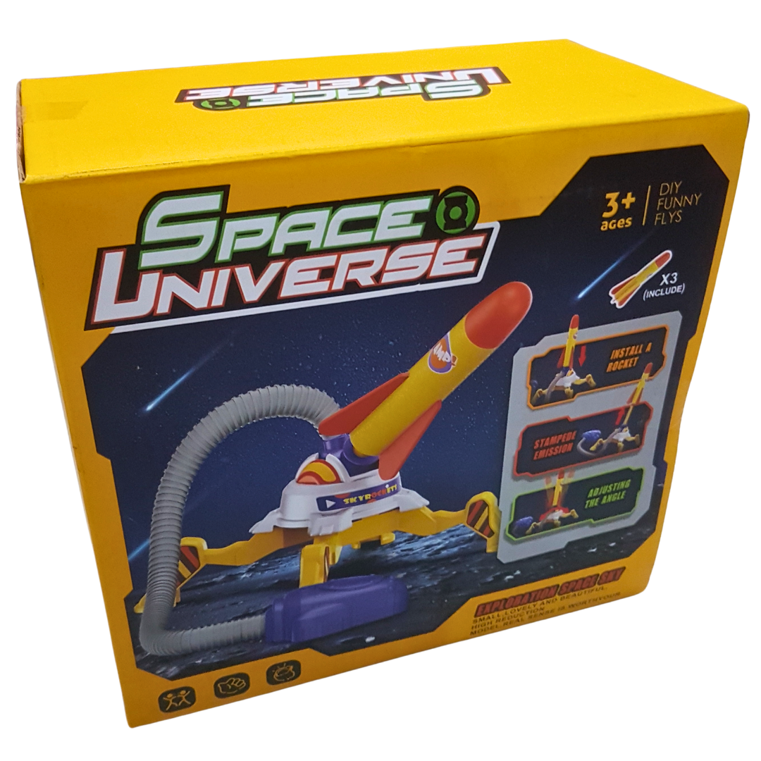 Space Universe DIY Rocket Launcher Toy Set - Creative Assembly Play for Kids 3+ Secondary image