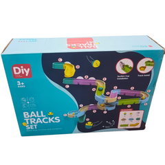 40-Piece Ball Tracks Set - DIY Marble Run for Kids Age 3+