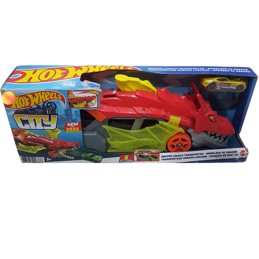 Hot Wheels City Dragon Launch Transporter - Exciting Mythical Adventure Playset for Kids Main image