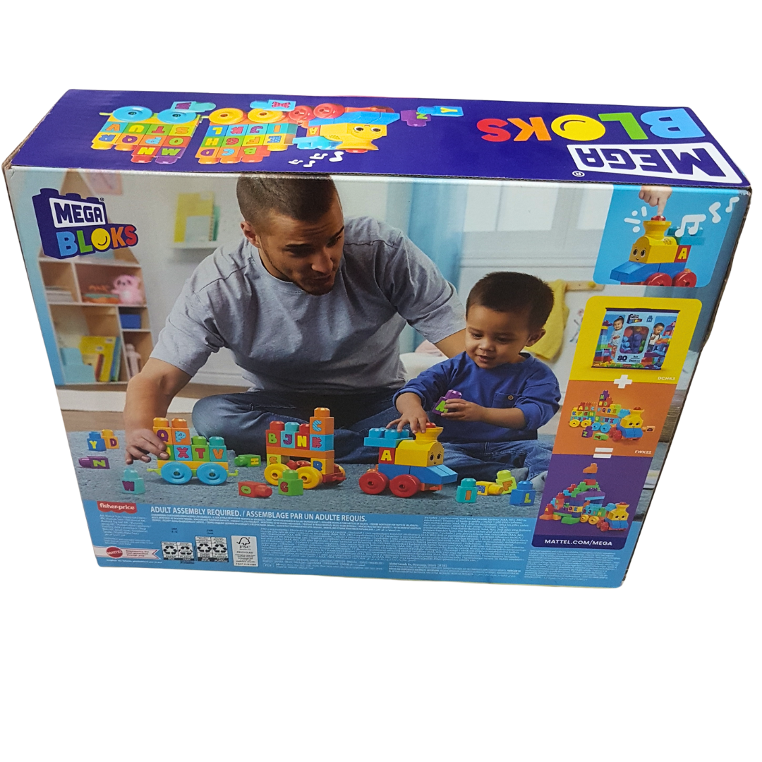 Mega Bloks ABC Musical Train – 50 Piece Alphabet Building Set for Toddlers 1+ Secondary image