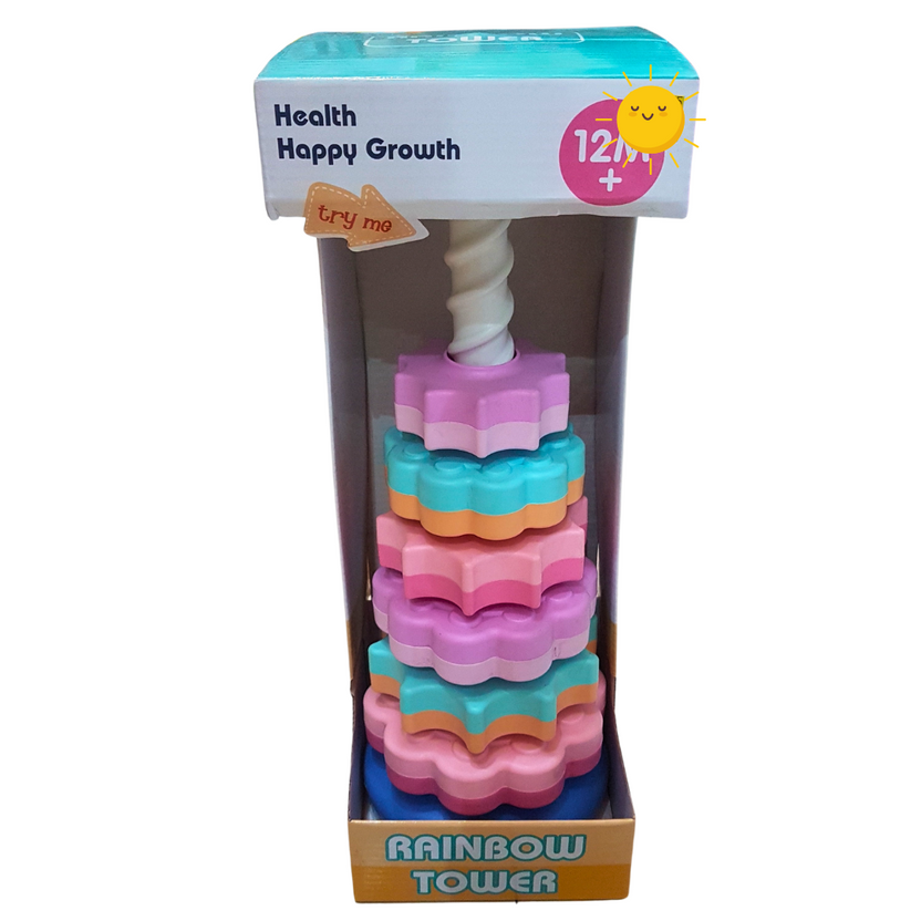 Rainbow Tower - Stacking and Balancing Game for Toddlers 12M+ Main image