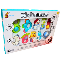 10-Piece Baby Rattle Toy Set, Multicolor - Perfect Gift for Newborns to 18 Months - Safe, Fun, and Educational