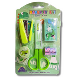 5-Piece Office Stationery Set: Premium Scissors, Mini Stapler & Pins, Dual Mini Tapes with Compact Dispenser – Ultimate Desk Organizer