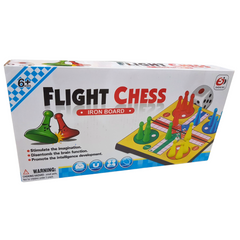 Flight Chess Iron Board Game - Stimulate Imagination & Boost Intelligence for Kids 6+ Years - Brain Function Enhancement & Fun Learning
