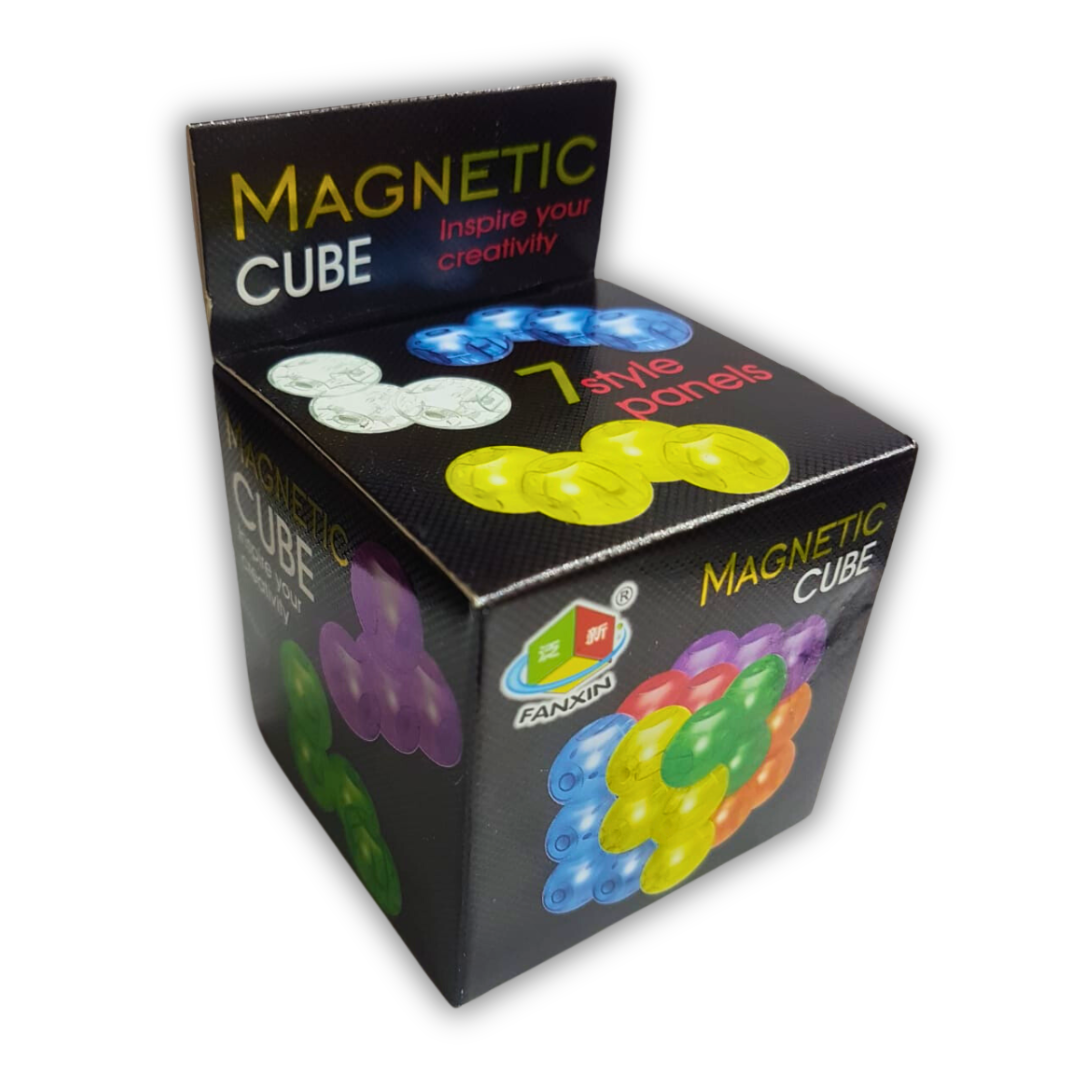 Magnetic Cube with 7 Style Panels: Unleash Your Creativity!