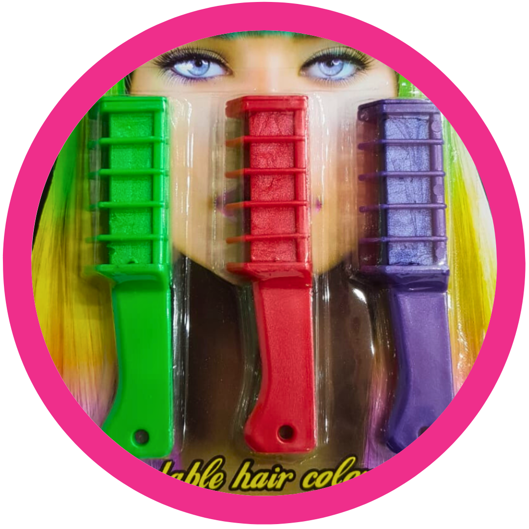 Tri-Flair Instant Hair Color Comb Set - 3 Blendable Hues