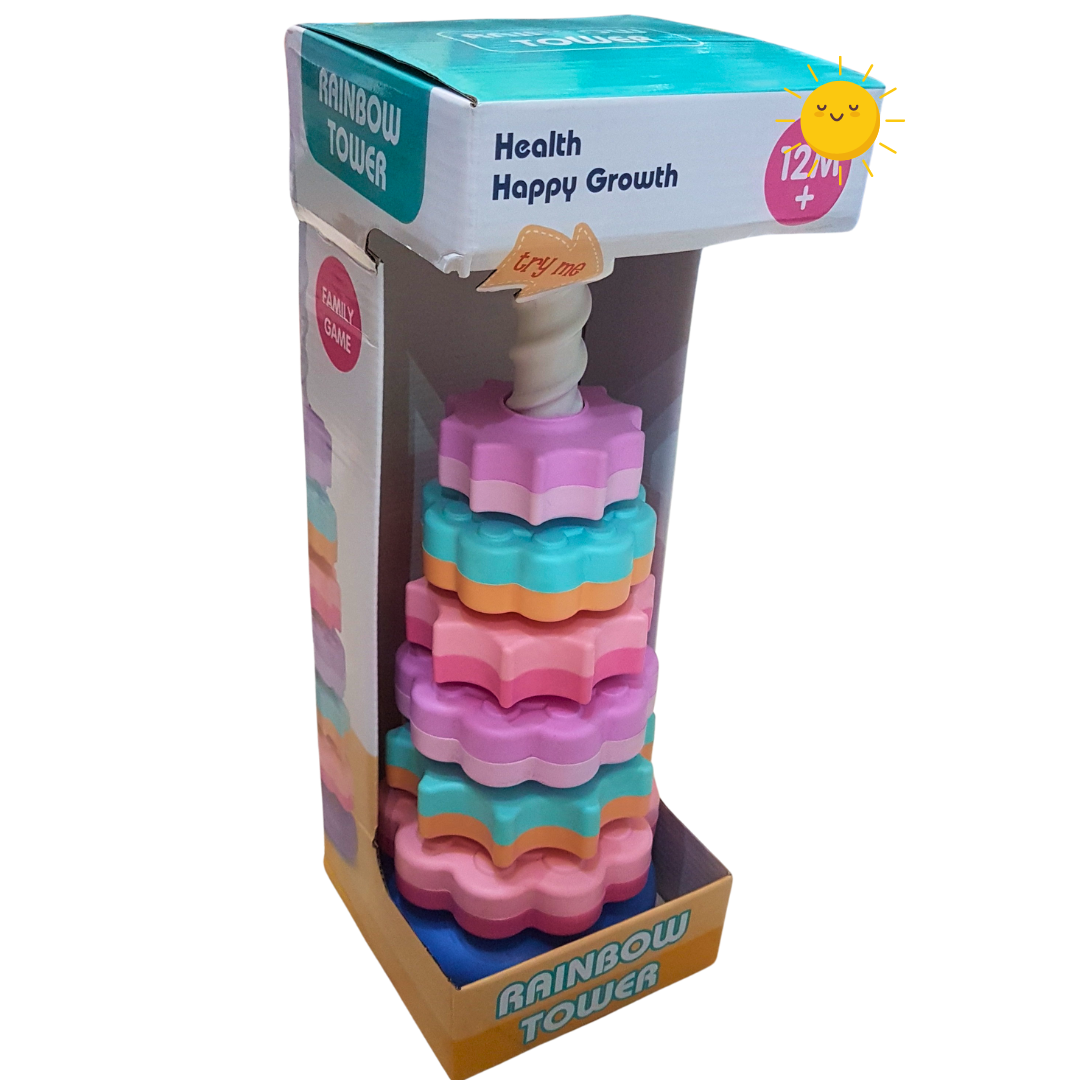Rainbow Tower - Stacking and Balancing Game for Toddlers 12M+ Secondary image