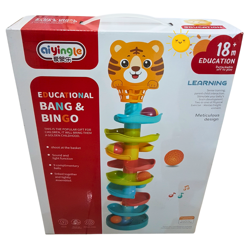 Educational Bang & Bingo Ball Drop Tower - Engaging Play for Toddlers Main image