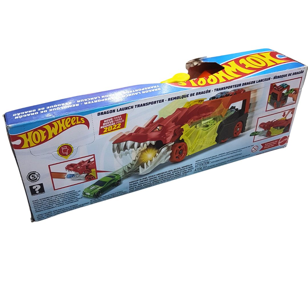 Hot Wheels City Dragon Launch Transporter - Exciting Mythical Adventure Playset for Kids Secondary image