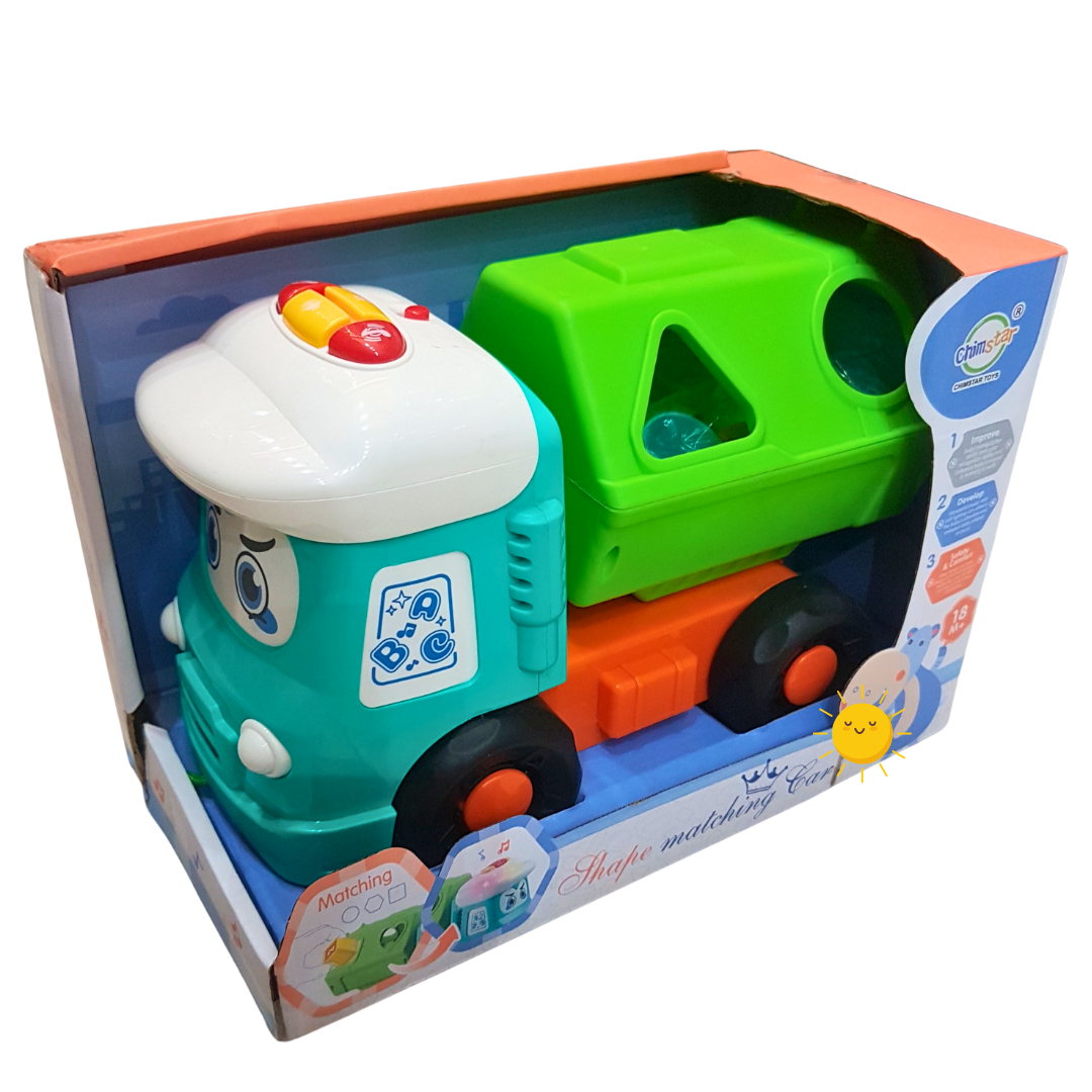 Edu-Play Express: Interactive Shape Sorting Dump Truck Toy for Toddlers
