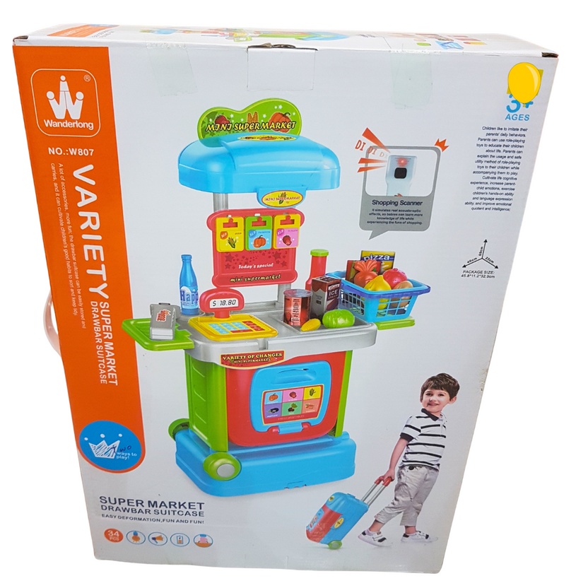 Tiny Tots Supermarket Checkout - Interactive Playset with Scanner and Accessories Main image