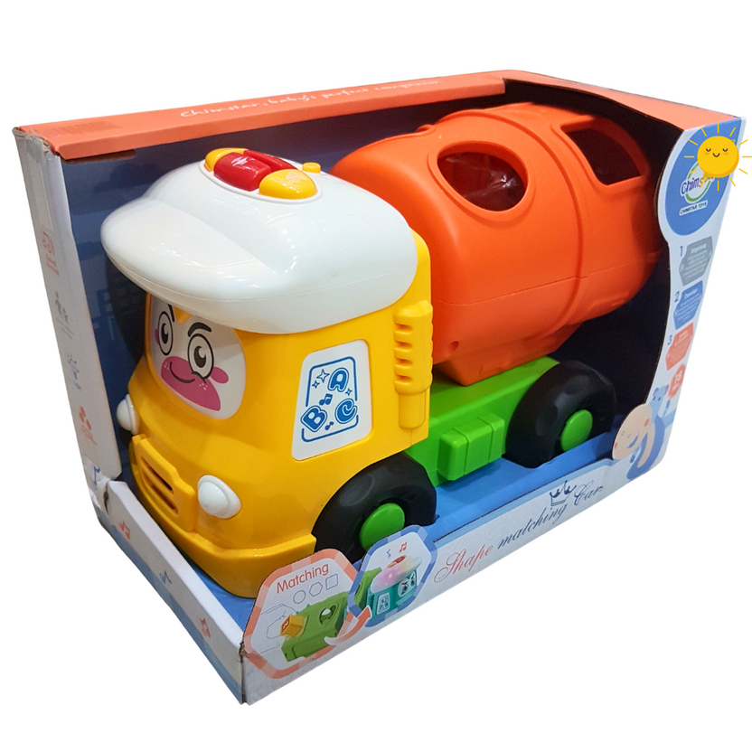 Colorful Cargo: Fun Time Shape Sorting Mixer Truck Toy for Little Learners Main image