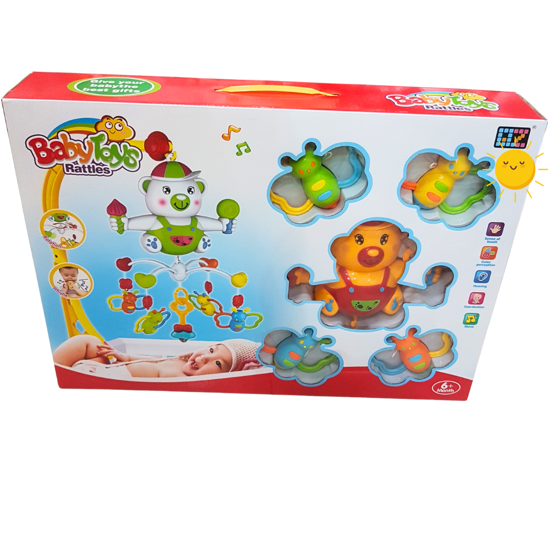 Enchanting Cot Mobile with Soothing Rattles for Infants 6M+