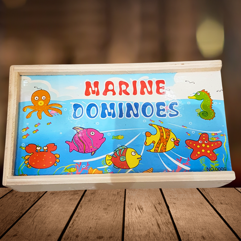 Aqua Adventure Marine Dominoes - Educational Counting & Matching Game for Kids Main image