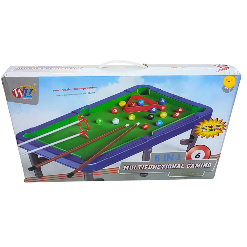 6-in-1 Multi-Game Table - Versatile & Compact Board Games for Kids 3+ Main image