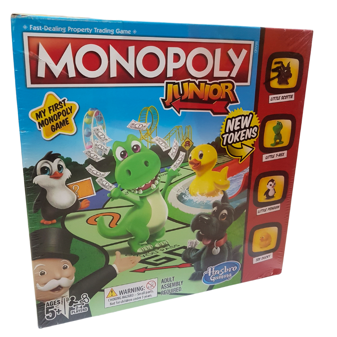 Monopoly Junior by Hasbro Gaming - My First Fast-Dealing Property Trading Game for Kids Ages 5+ | Ideal for 2-4 Players