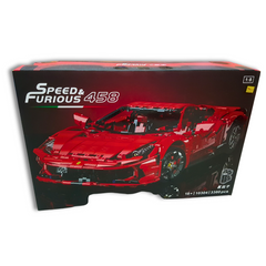 Speed and Furious 458  ,  Model #10304 , 3380 pcs 1:8 Scale Bricks Model Car