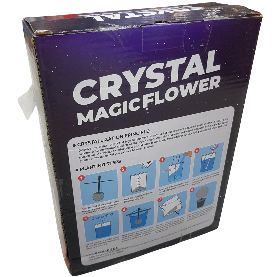 Crystal Magic Lab STEAM: Grow Enchanting Crystal Flowers Together - 6 Pack