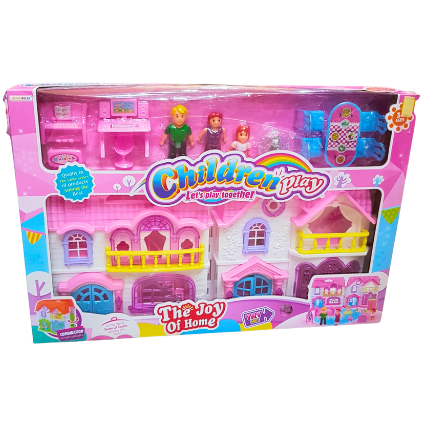 Enchanting Doll House for Girls - The Joy of Home, Premium Quality in the Best Series, Closed Assembly with Furniture, Ideal for Ages 3 and Up Main image