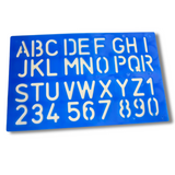 Letters and Numbers Alphabet Templates, Letter Stencils, Pack of 4