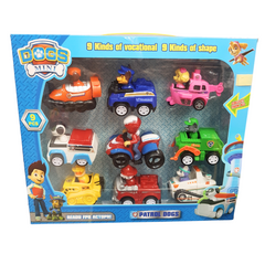 Paw Patrol Ultimate Rescue Cars Set - 9 Character Vehicles Featuring Marshall, Rocky, Zuma, Ryder, Chase, Rubble, Skye, Everest & Robo-Dog - Perfect Gift for Action Figure Enthusiasts, Ages 3+