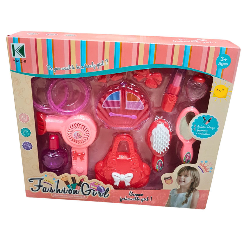 Fashion Girl Pretend Play Beauty Set - Imaginative Salon Toy for Kids Main image