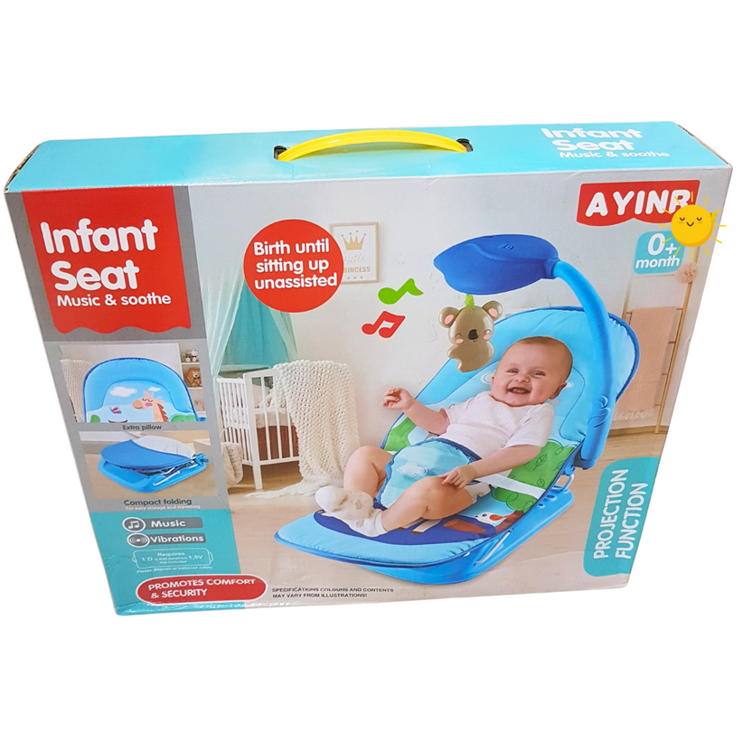 Soothing Melodies Infant Seat with Vibration & Safety Features - A Comforting Cradle for Babies Main image
