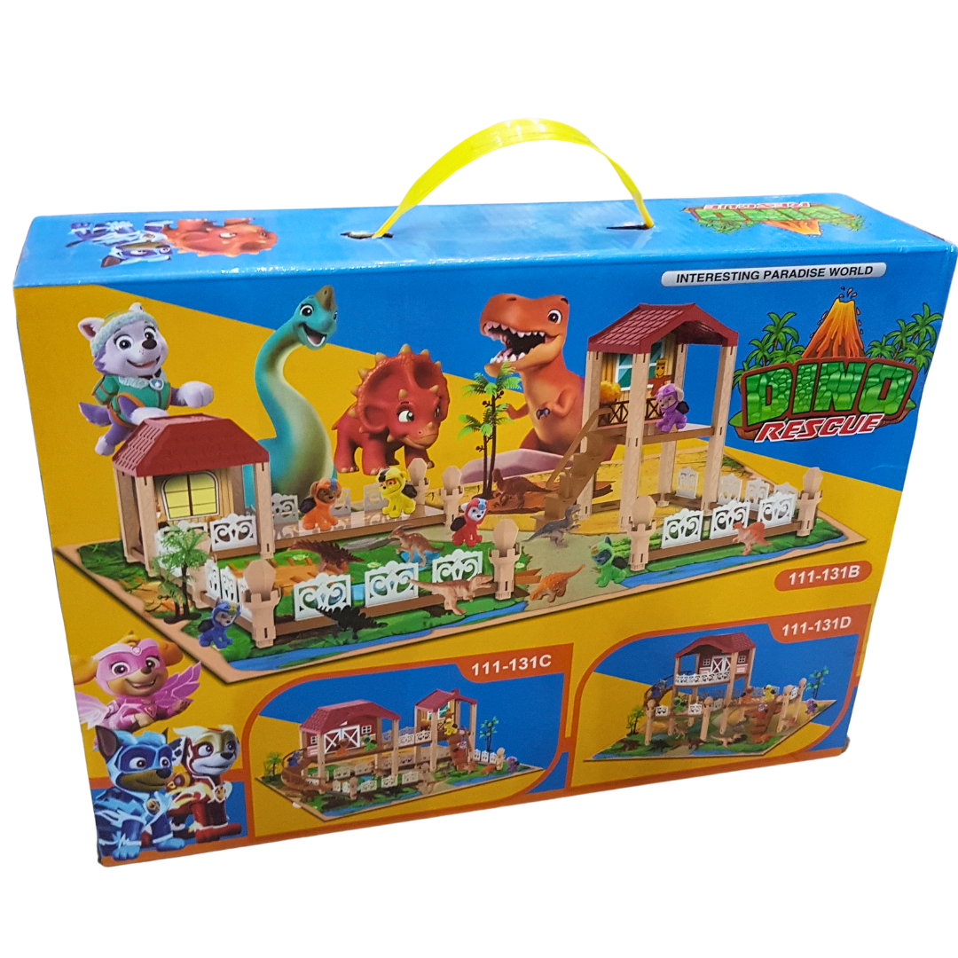 Happy Farm Dino Rescue Playset - Adventurous Prehistoric Play World for Ages 3+