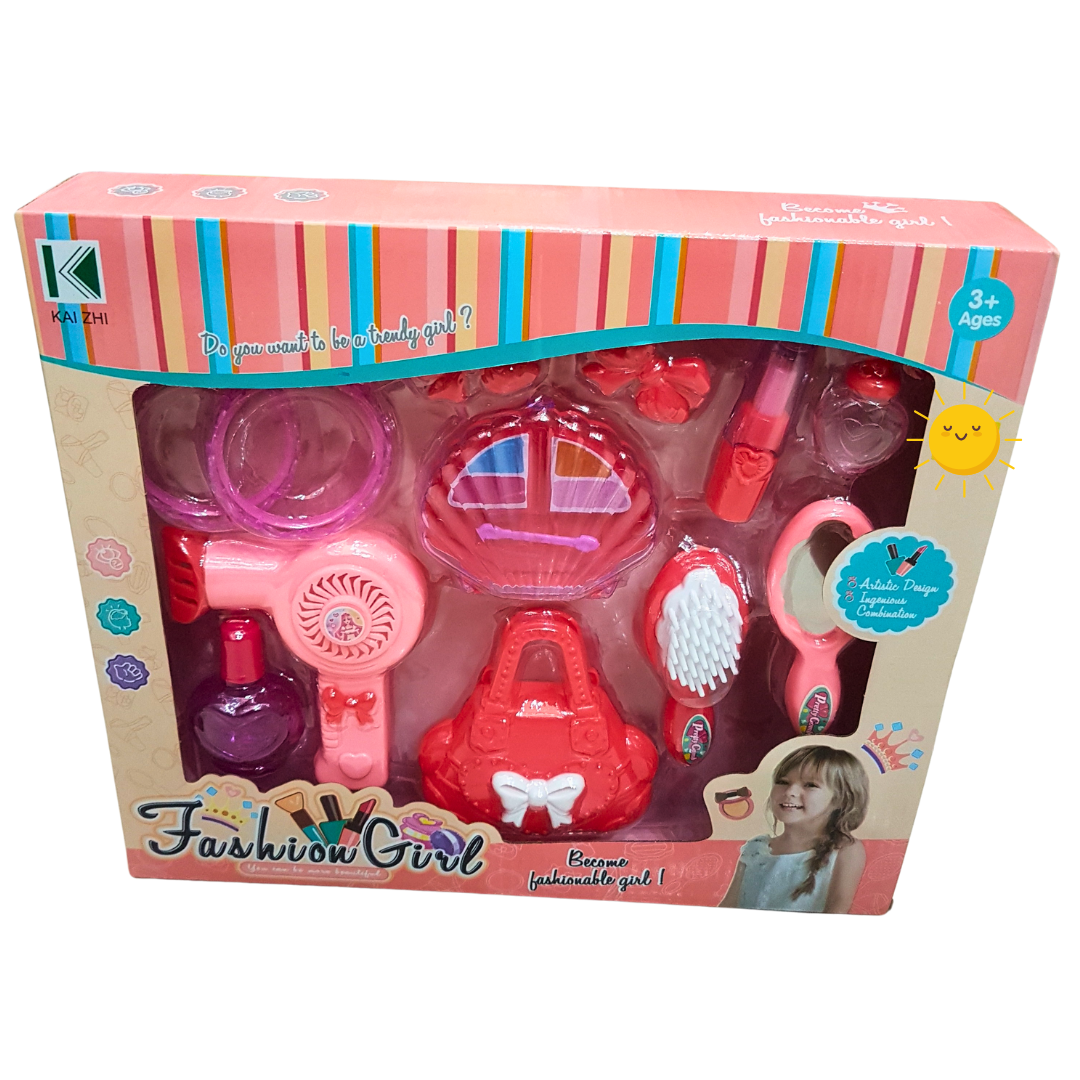 Fashion Girl Pretend Play Beauty Set - Imaginative Salon Toy for Kids
