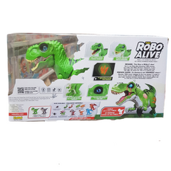 Robo Alive Realistic Roaring and Biting Dinosaur - Lifelike T-Rex Walking Robotic Pet Toy, Ideal Gift for Kids Aged 3+