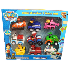 Paw Patrol Ultimate Rescue Cars Set - 9 Character Vehicles Featuring Marshall, Rocky, Zuma, Ryder, Chase, Rubble, Skye, Everest & Robo-Dog - Perfect Gift for Action Figure Enthusiasts, Ages 3+