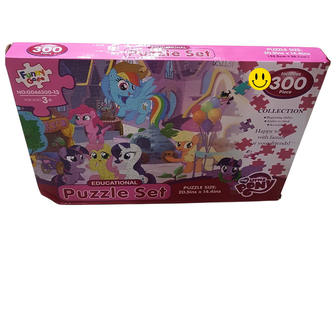 Magical Pony Land 300-Piece Puzzle Set – A Colorful Adventure for Kids