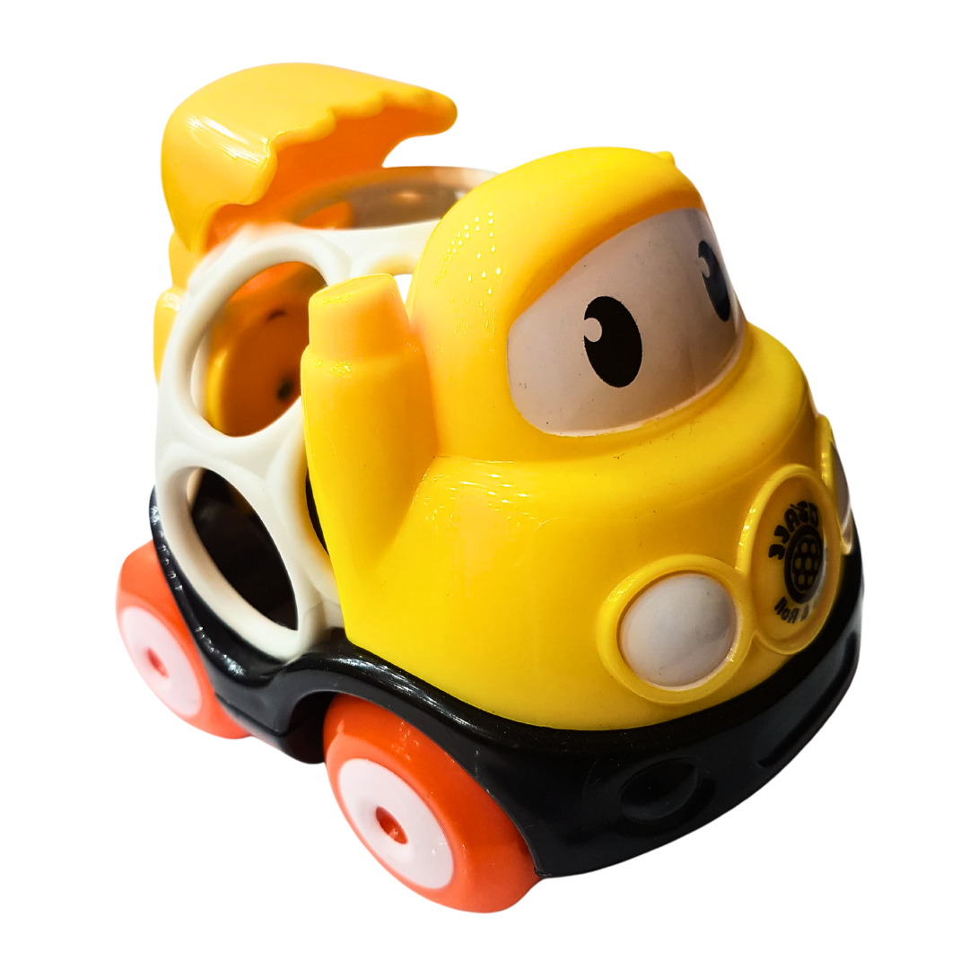 Premium Safety-Tested Kids Rattle Car with Free Wheels & Rattle 'n Roll Ball - Ideal for 18+ Months