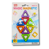 Colorful Magic Magnetic Triangle Set - 8 Unique Size Pieces for Creative Building & Learning, Suitable for Ages 3+