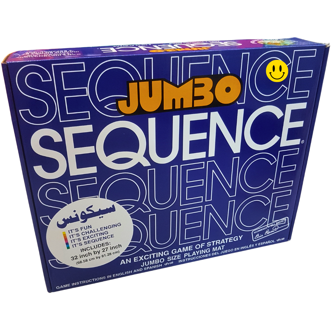 Jumbo Sequence Game Mat – Engaging Strategic Board Game for Family Fun – Bilingual Instructions Included