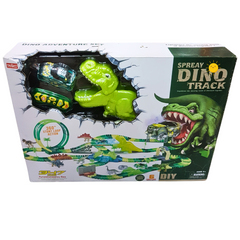 Spray Dino Track Set - 225-Piece Interactive Prehistoric Play World, Ages 3+
