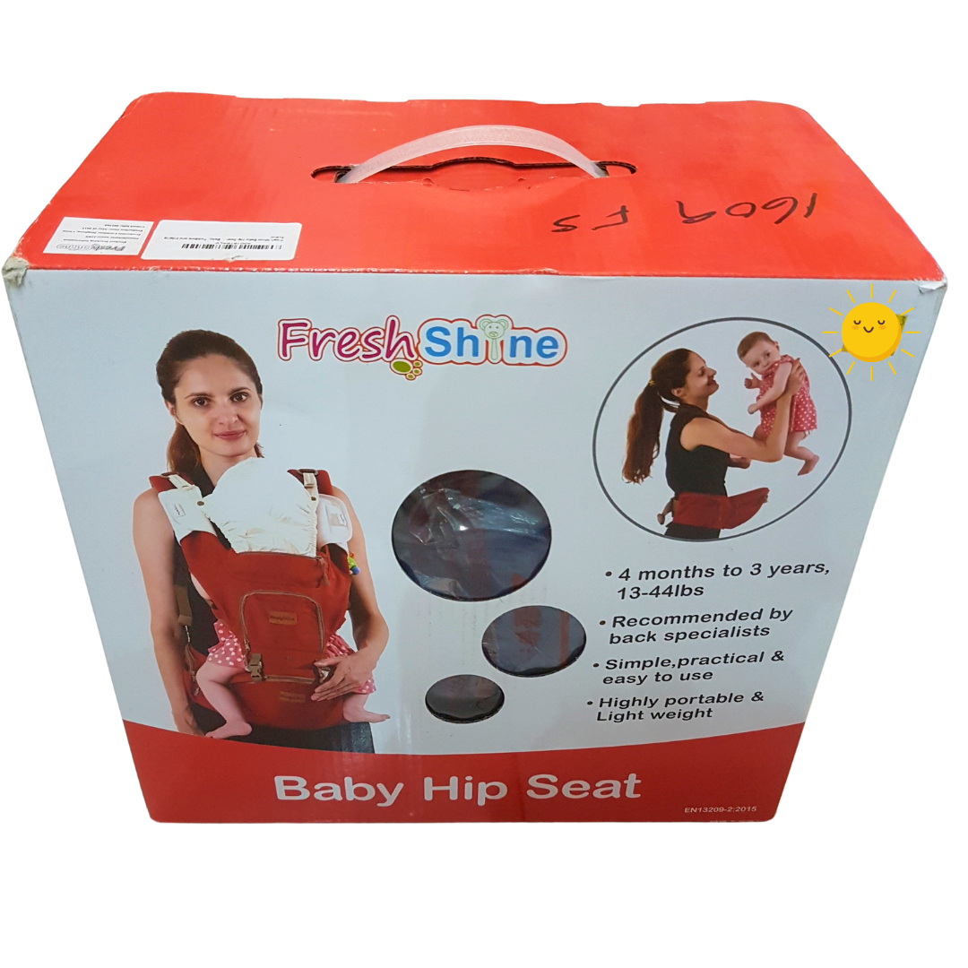 FreshShine Ergonomic Baby Hip Seat Carrier - Comfortable, Lightweight, and Back-Supportive for Ages 4 Months to 3 Years