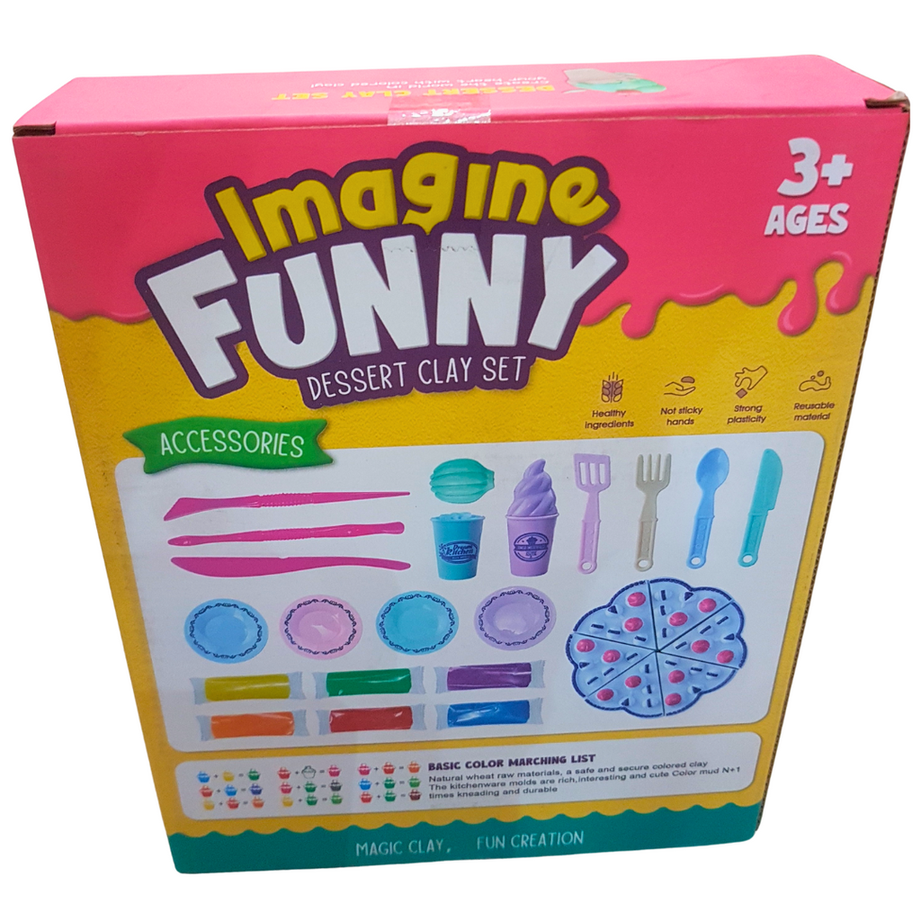 Imagine Funny Dessert Clay Set - Creative DIY Modeling Kit for Kids