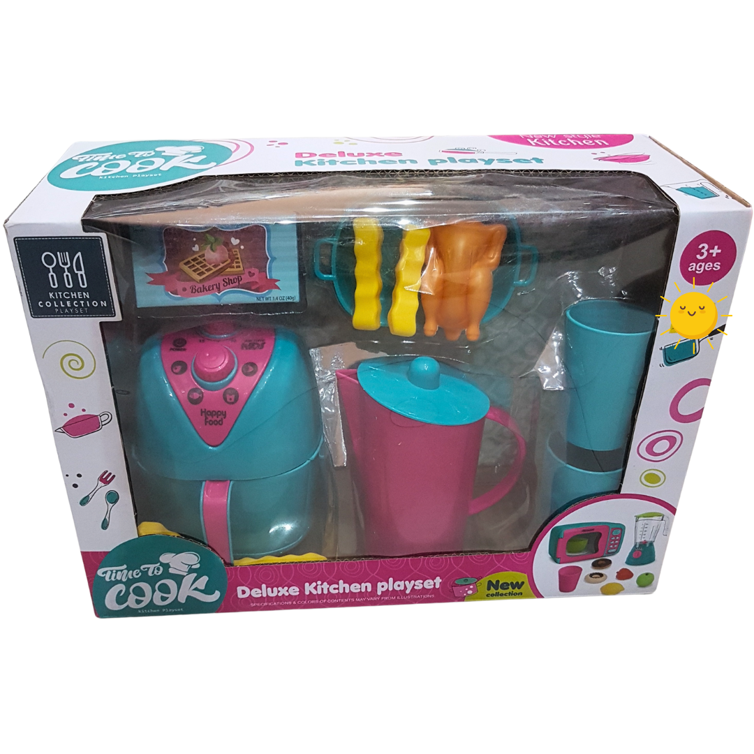 Time to Cook - Deluxe Kitchen Playset for Young Gourmets, Ages 3+
